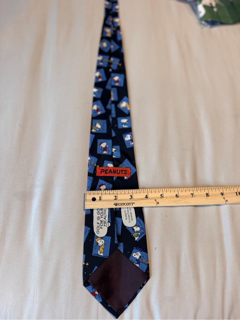 Peanuts Navy Blue Snoopy Patterned Tie - Picture 3 of 5